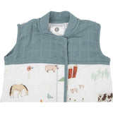 Cotton Muslin Quilted Sleep Bag - Farmyard