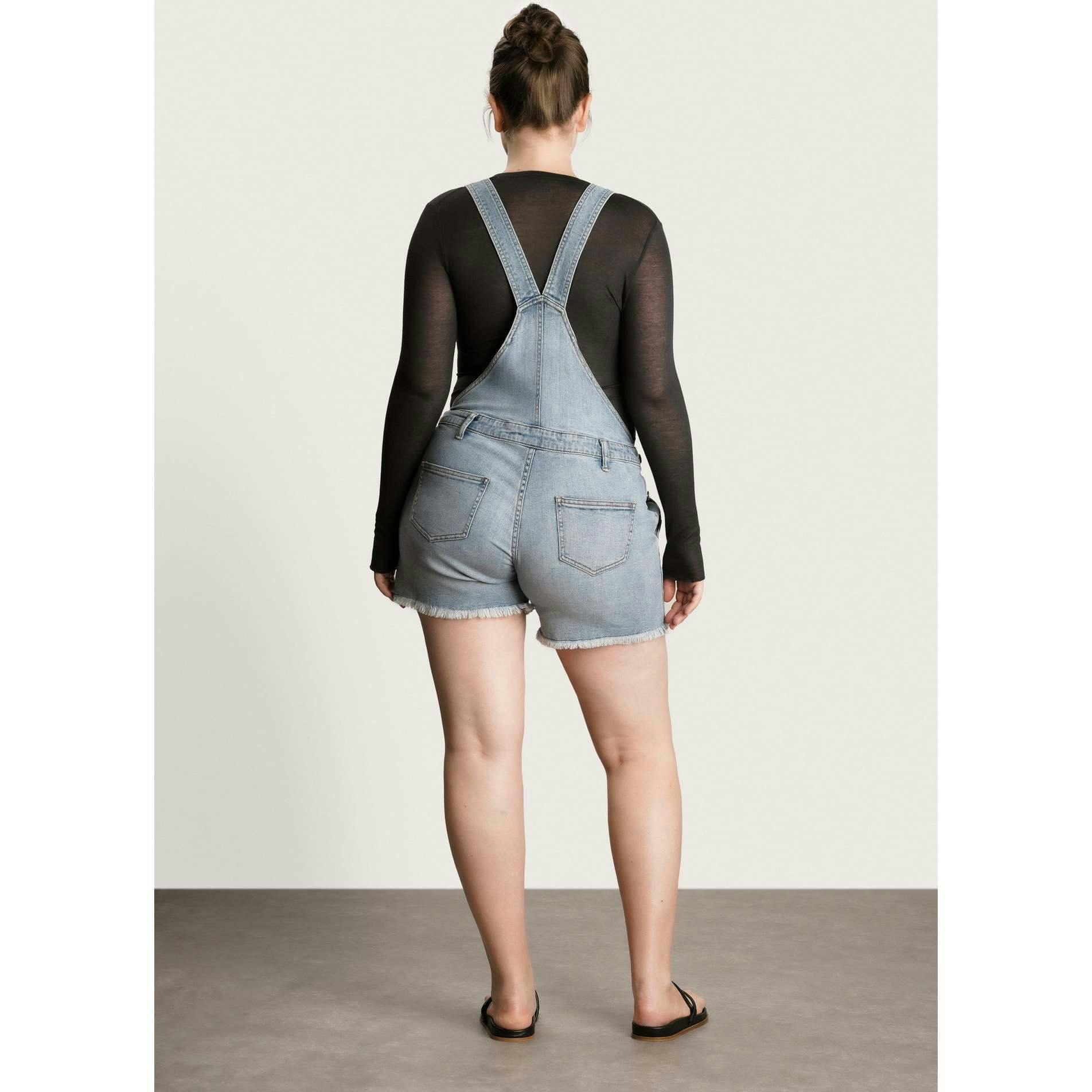 Women's Maternity Austin Distressed Shortalls