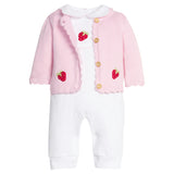 Crochet Playsuit - Strawberry