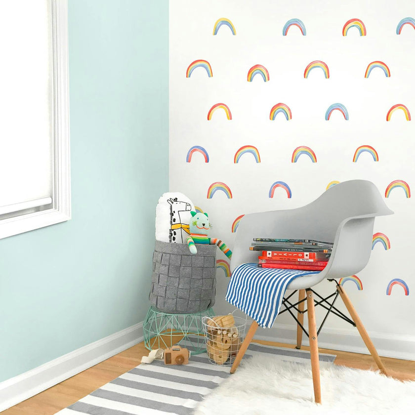 Watercolor Rainbows • Minis • Peel-and-Stick Wall Decals
