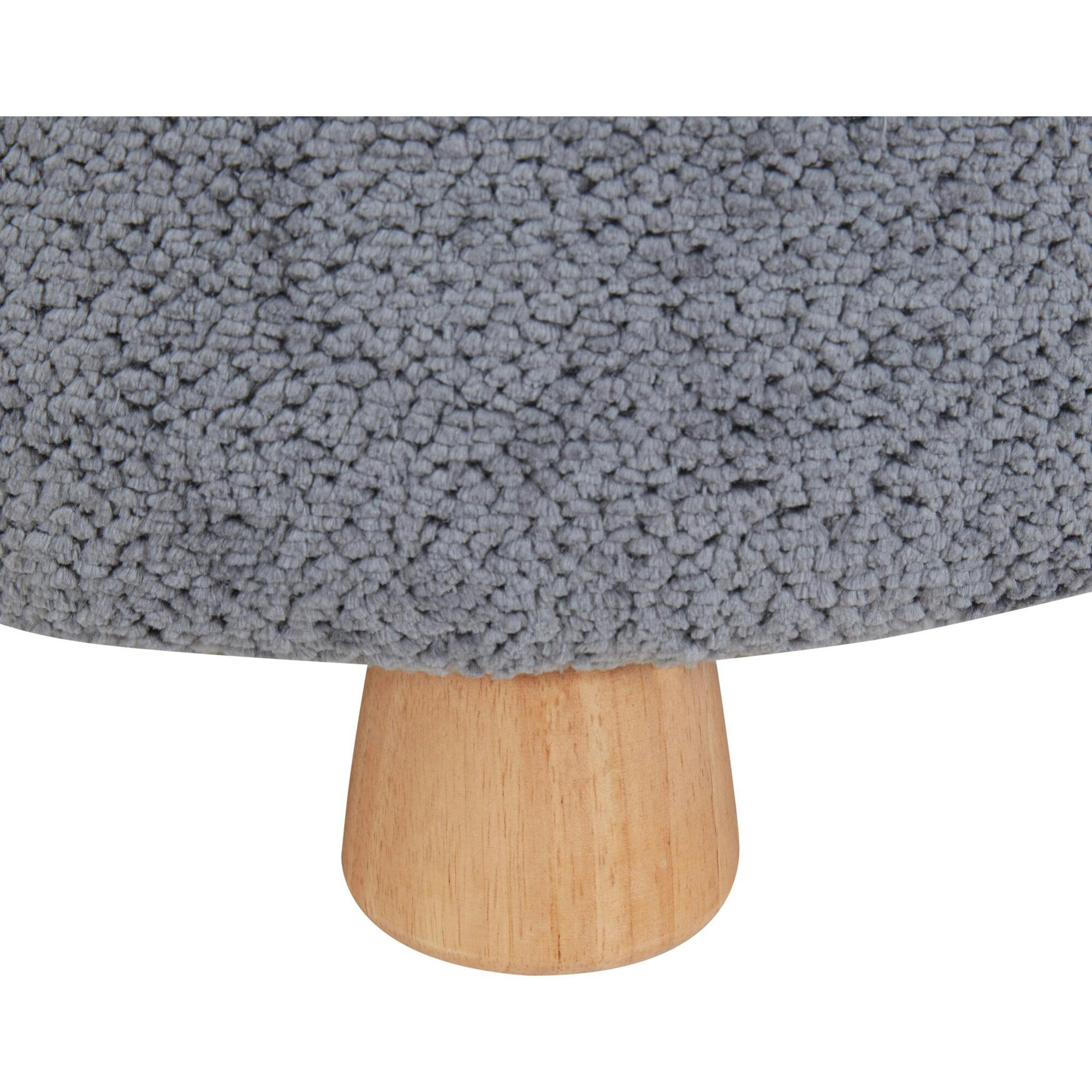 Denison Round Chenille Ottoman