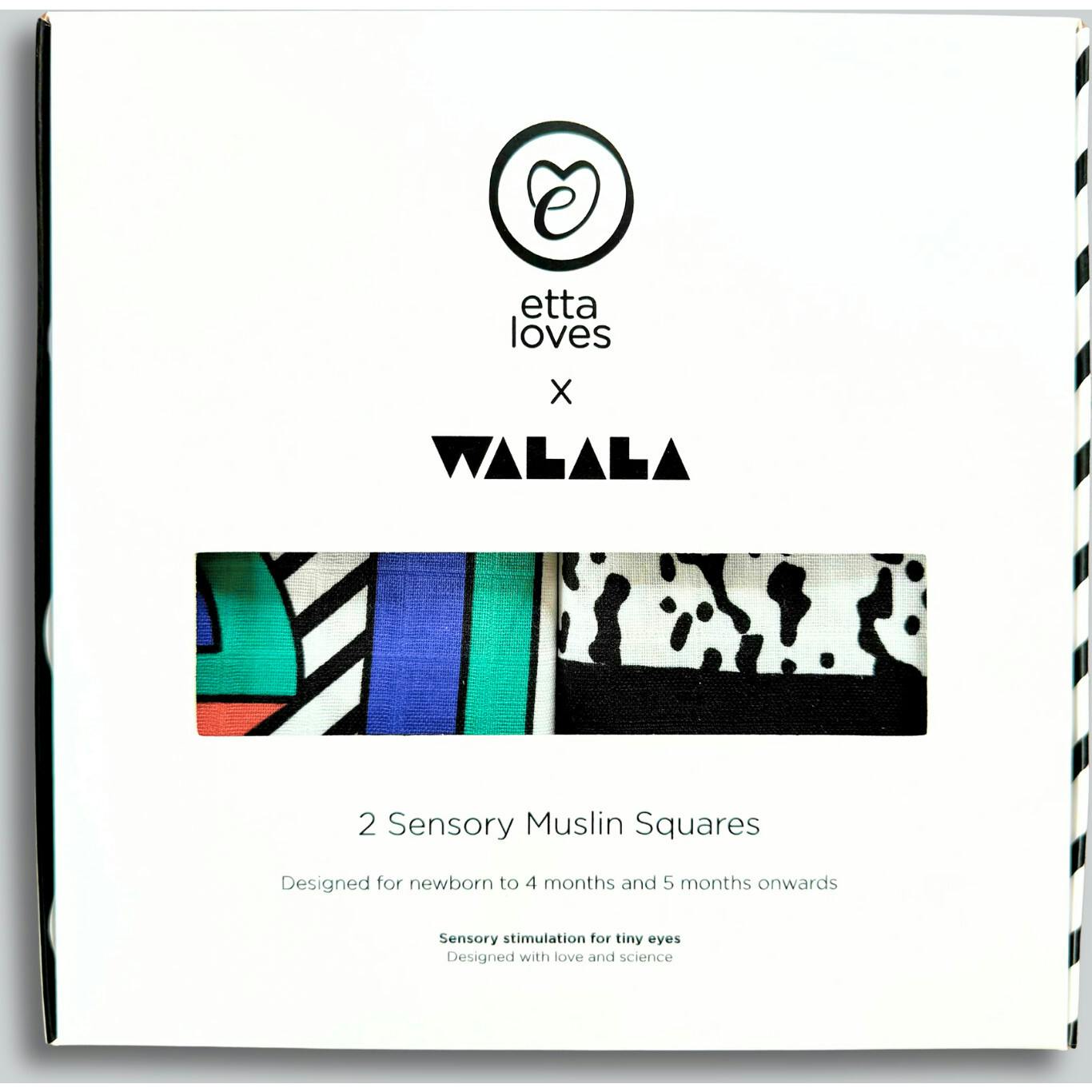 Etta Loves x Walala Studio 2-Pack Muslin Squares