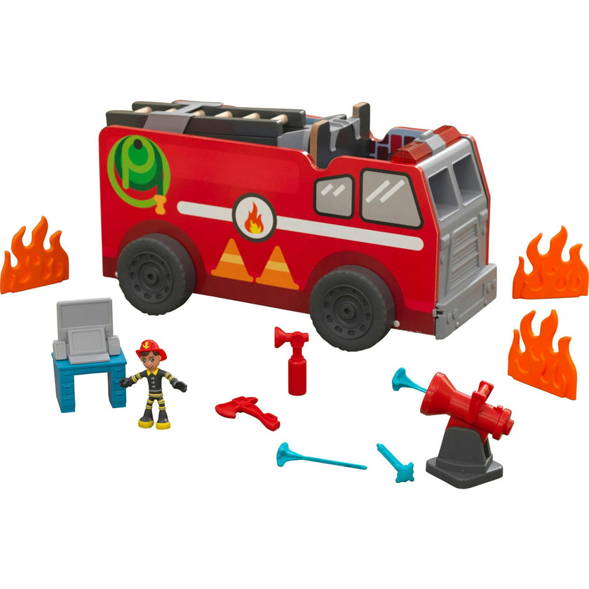 KidKraft Adventure Bound™: 2-in-1 Transforming Fire Truck Play Set