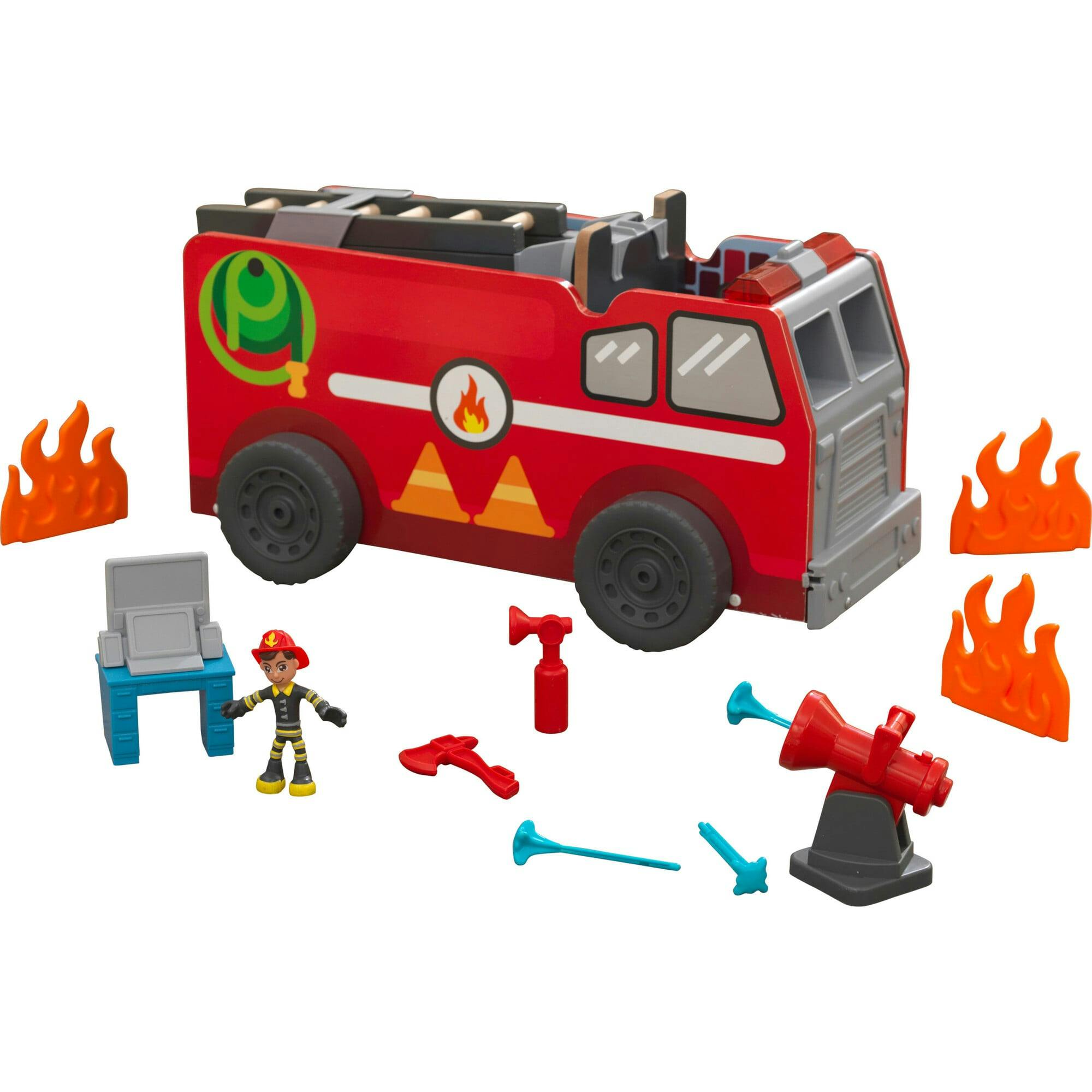 KidKraft Adventure Bound™: 2-in-1 Transforming Fire Truck Play Set