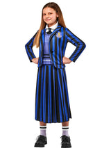 Girls' Wednesday Nevermore Academy Purple School Uniform Costume