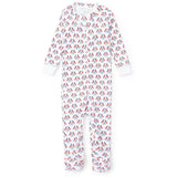 Parker Girls' Zipper Pajama - Stars, Stripes and Bows