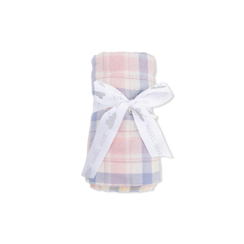 Dusty Plaid - Swaddle Blanket