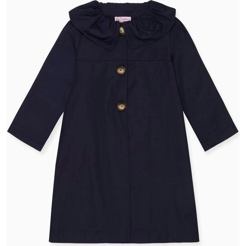 Navy Celestina Girl Coat