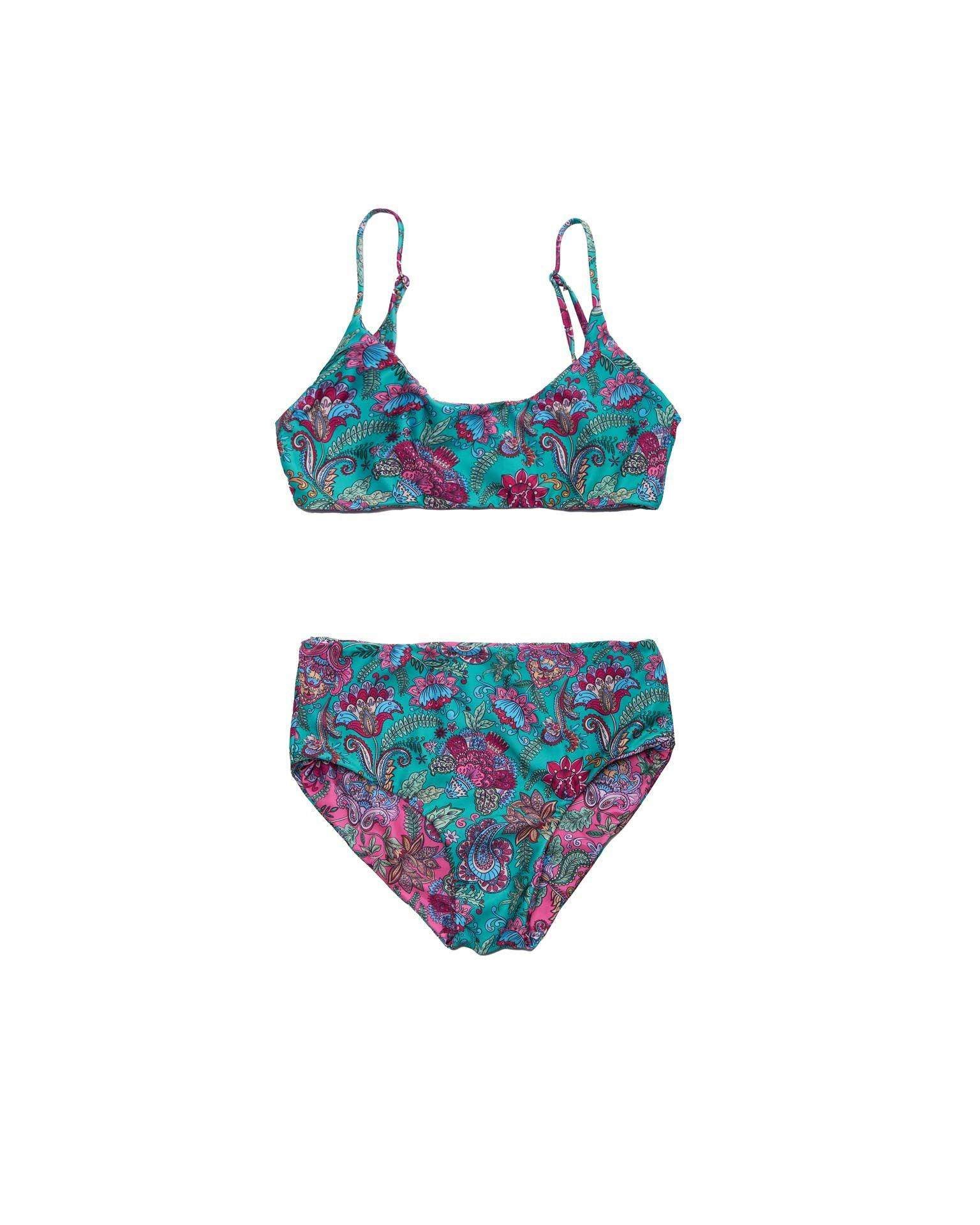 Girls Reversible Bikini Set – Two-in-One Design (Liberty)