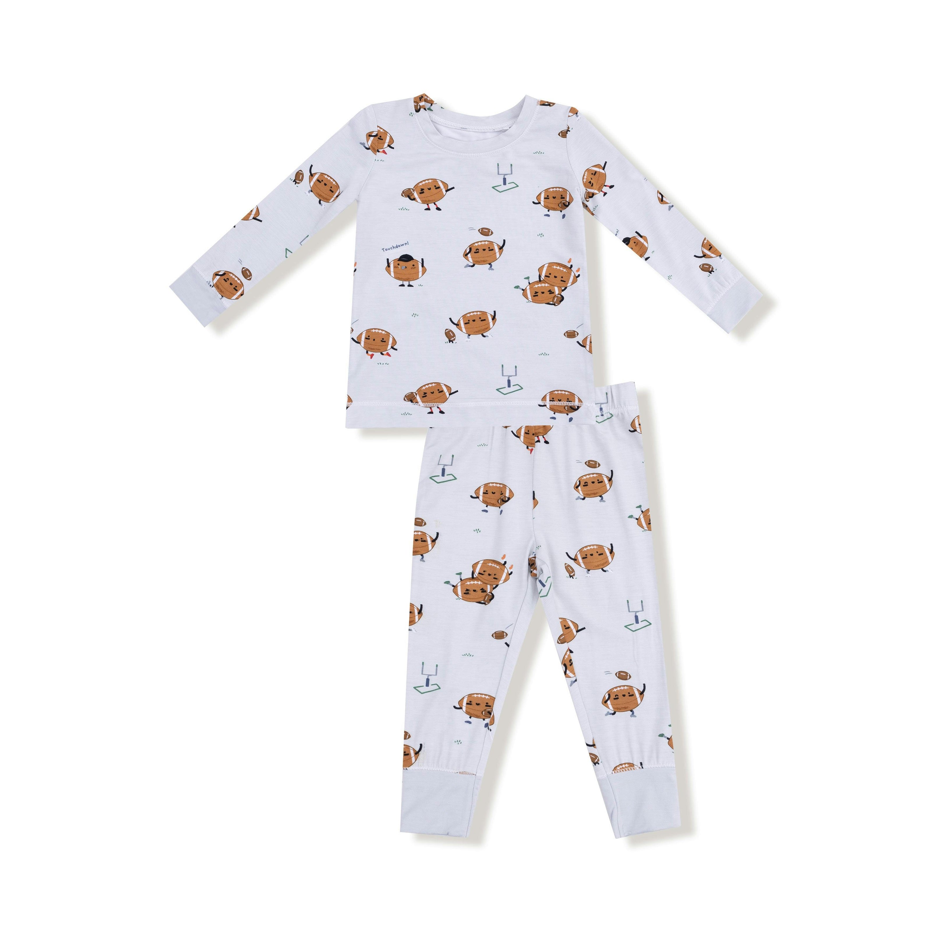 Footballs Playing Football - Long Sleeve Loungewear Set