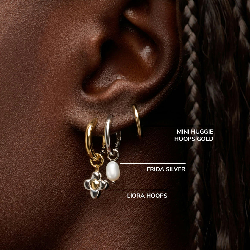 Sterling Silver - Mini Huggie Hoops