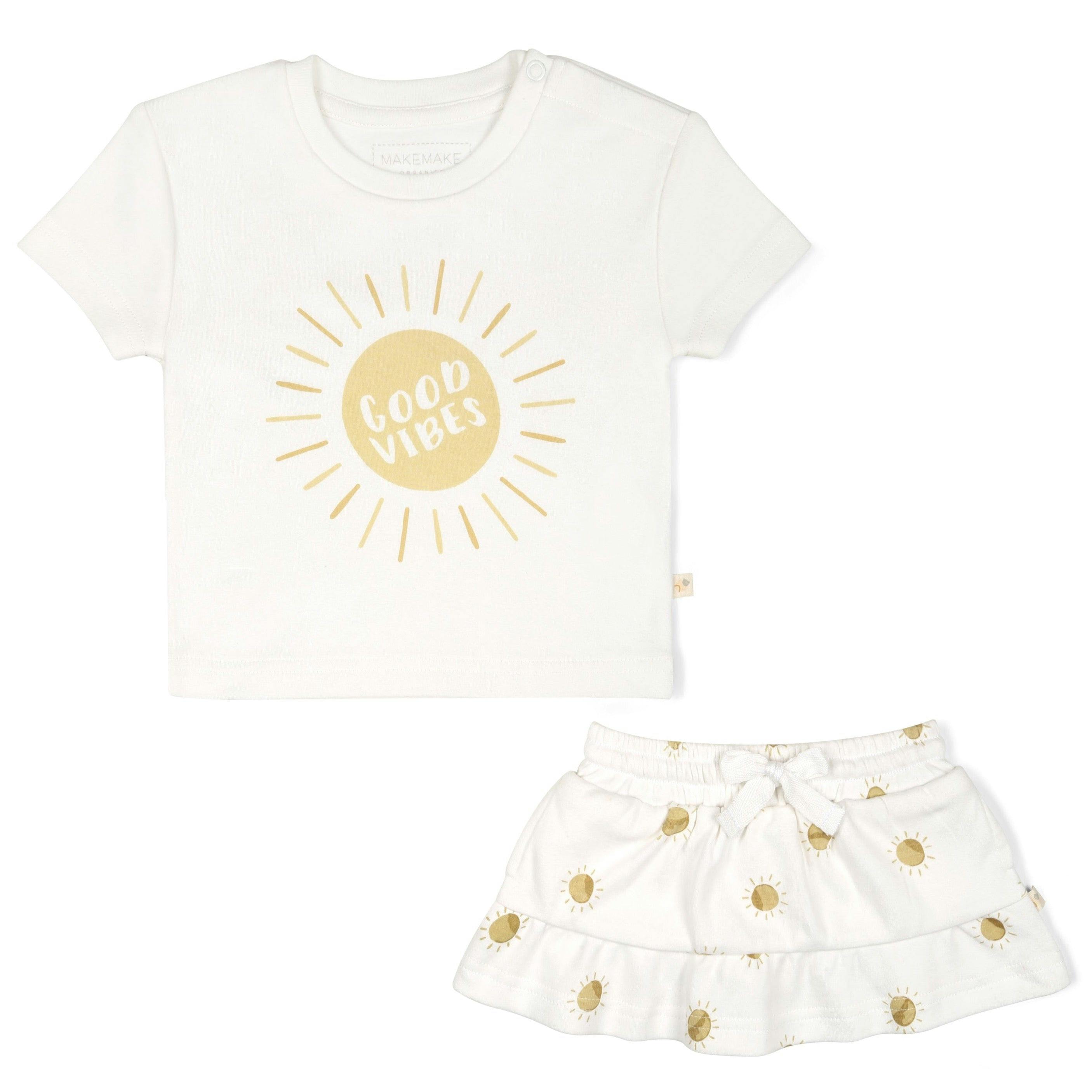 Organic Boxy Tee and Skort