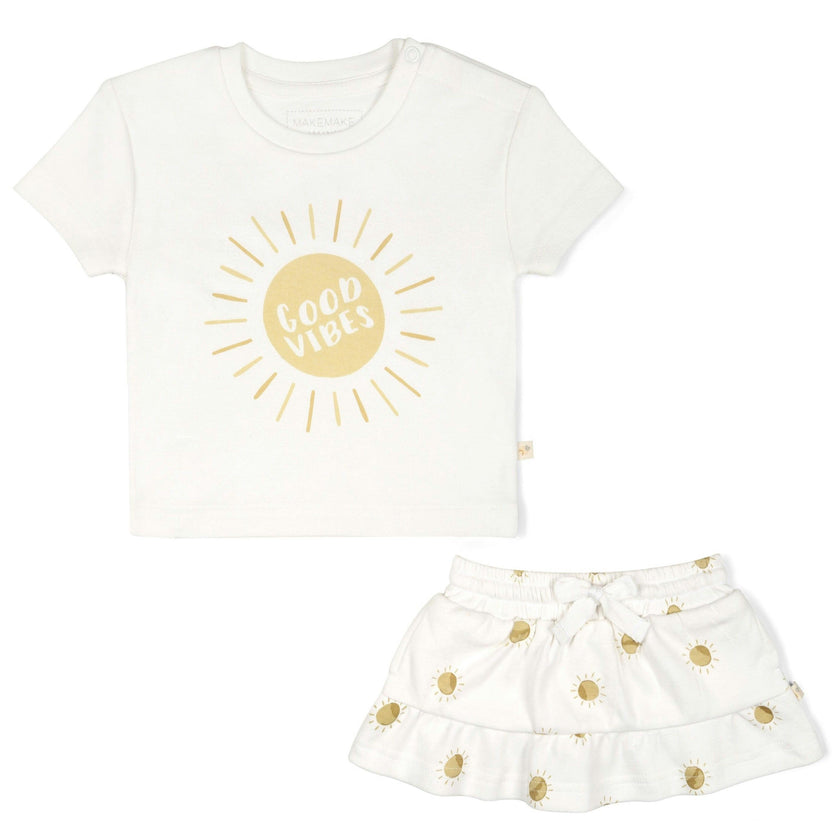 Organic Boxy Tee and Skort