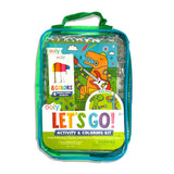 Let's Go! Activity & Coloring Kit - Robo Dinos - Activity Book Markers Postcards Stickers