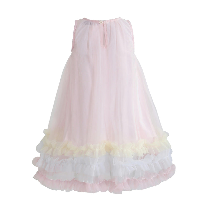 Pink Alessia Floral Tulle Dress