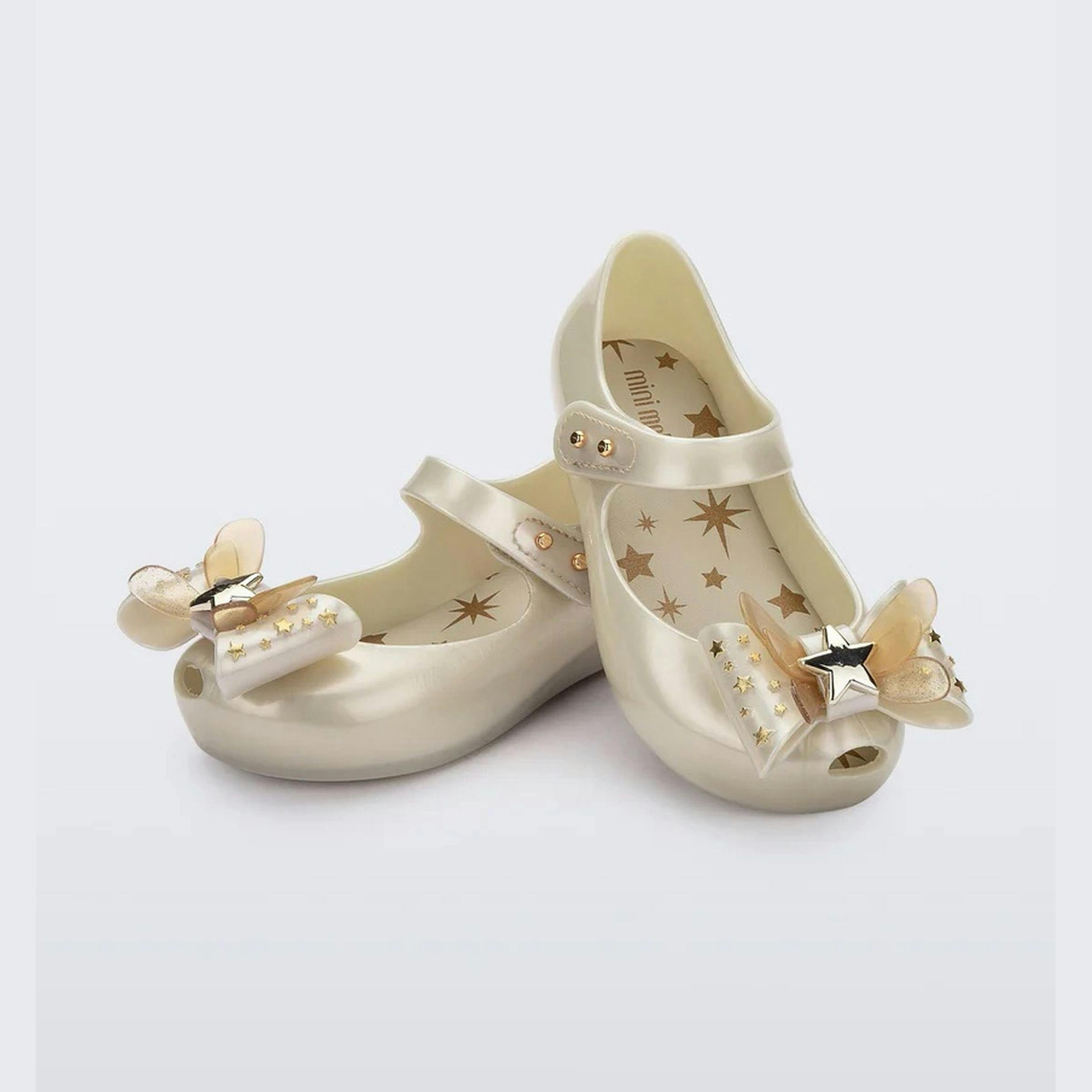 Metallic Champagne Ballet Flat