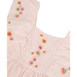 TARTINE ET CHOCOLAT Sleeveless Embroidered Floral Dress