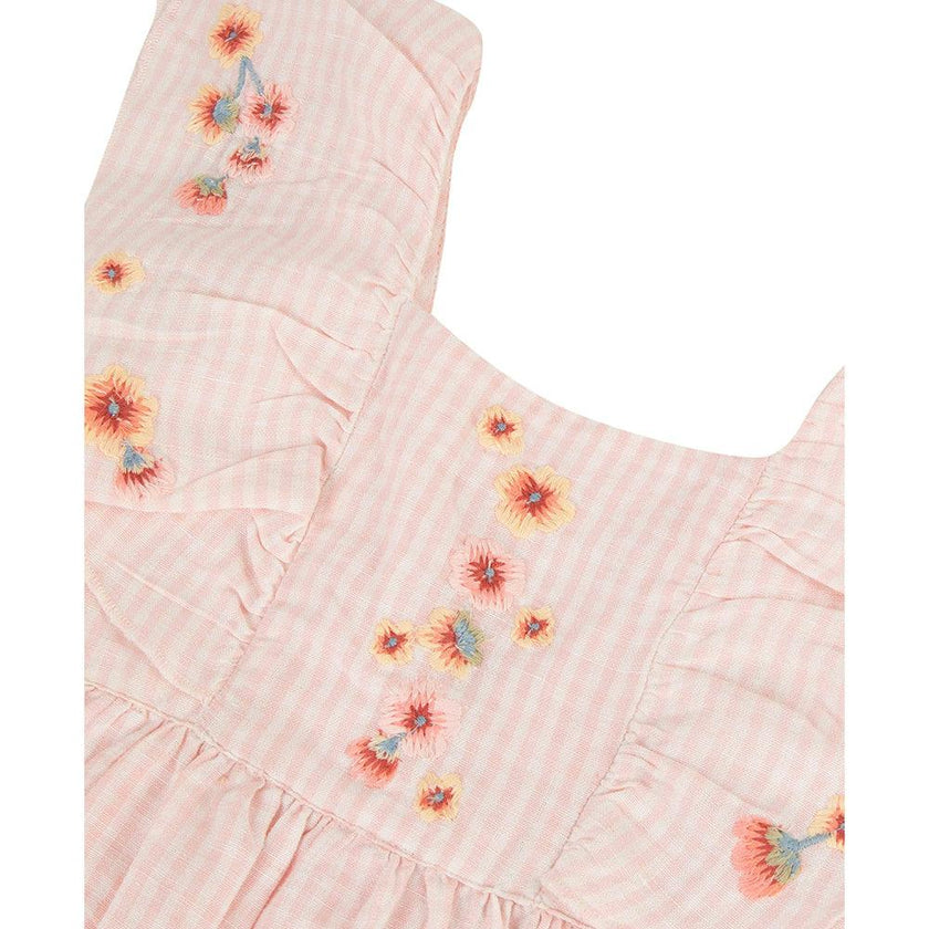 TARTINE ET CHOCOLAT Sleeveless Embroidered Floral Dress