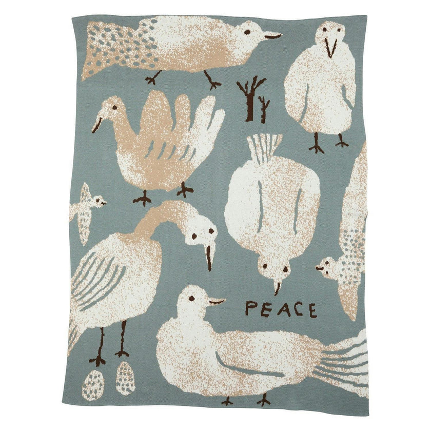 Peace Knit Blanket
