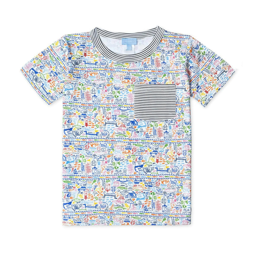 Cape Cod Kid's Pocket Tee