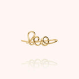 Women's Personalized Ear Cuff, Yellow Gold