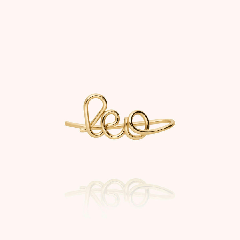Women's Personalized Ear Cuff, Yellow Gold