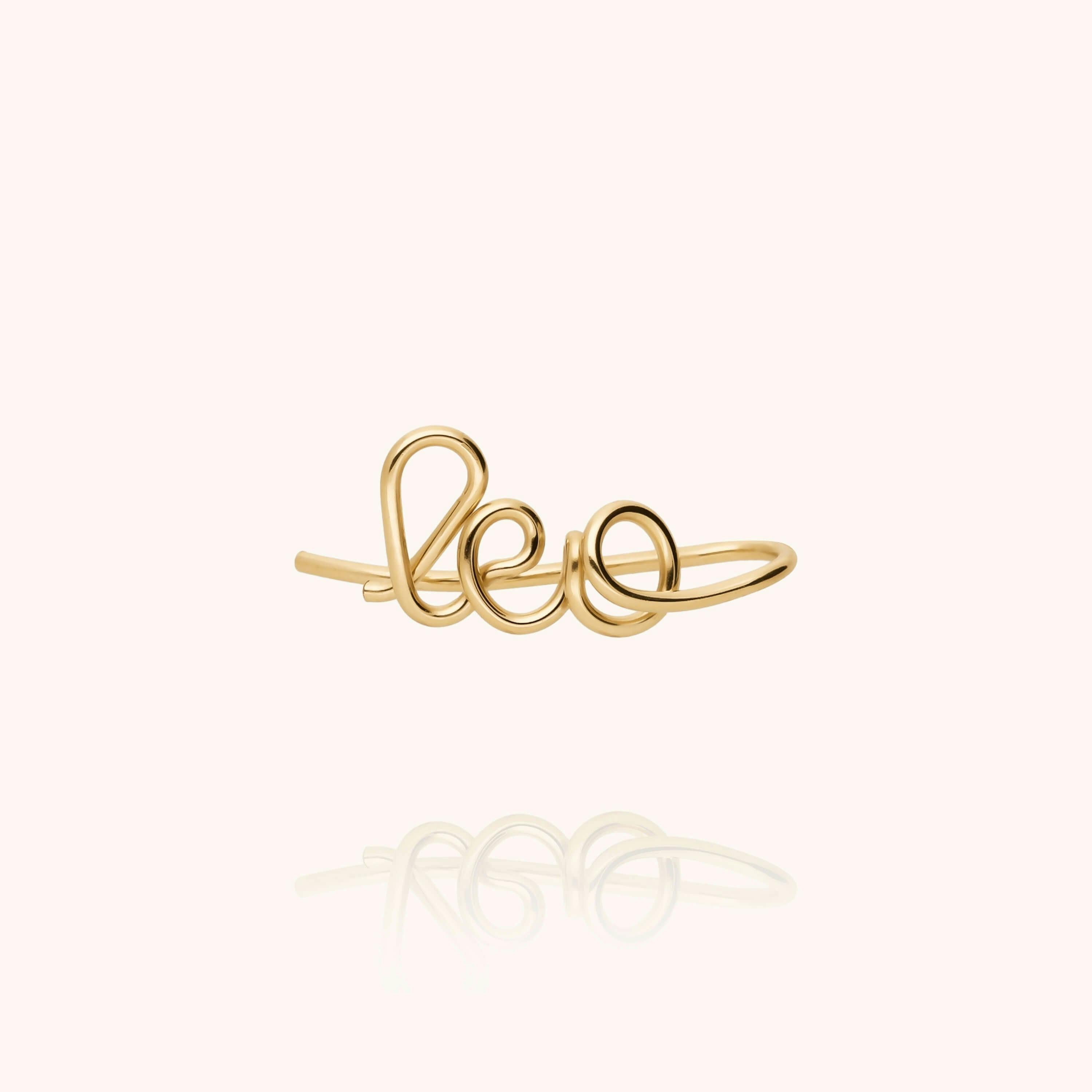 Women's Personalized Ear Cuff, Yellow Gold