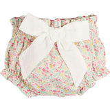 Adelaide Floral Bow Detail Bloomers in Pink (1mth-2yrs)