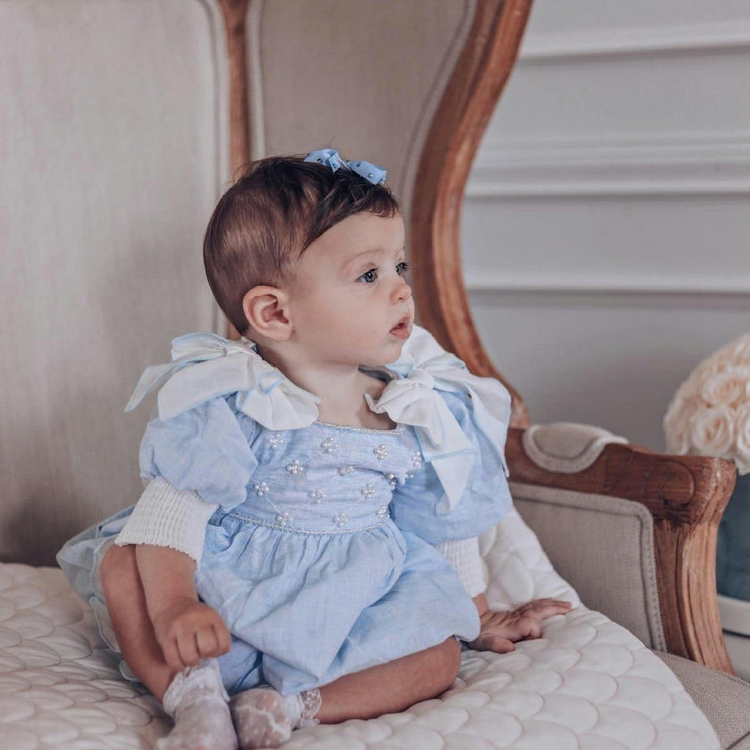 Charlotte Baby Blue Romper