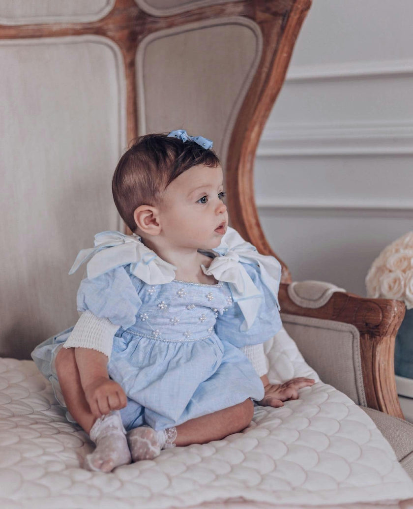 Charlotte Baby Blue Romper