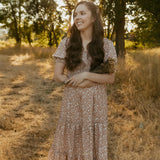 Organic Smocked Tiered Dress