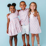 Pastel Pincers Ruffle Dress