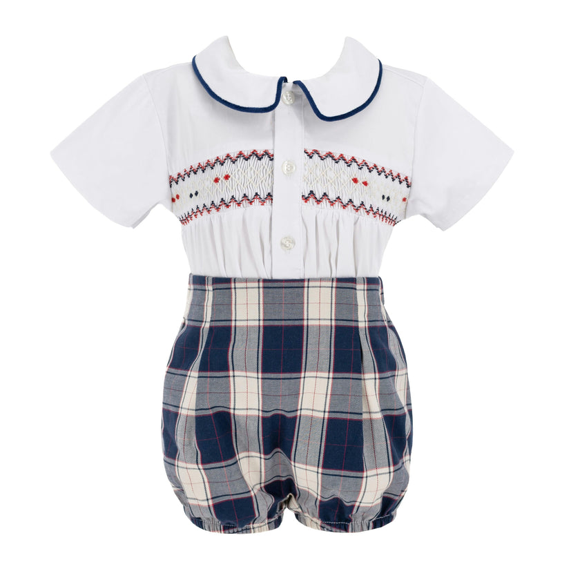 Peter Boy Set - Navy Tartan