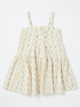 Hikari Pintuck Dress |Golden Blossom