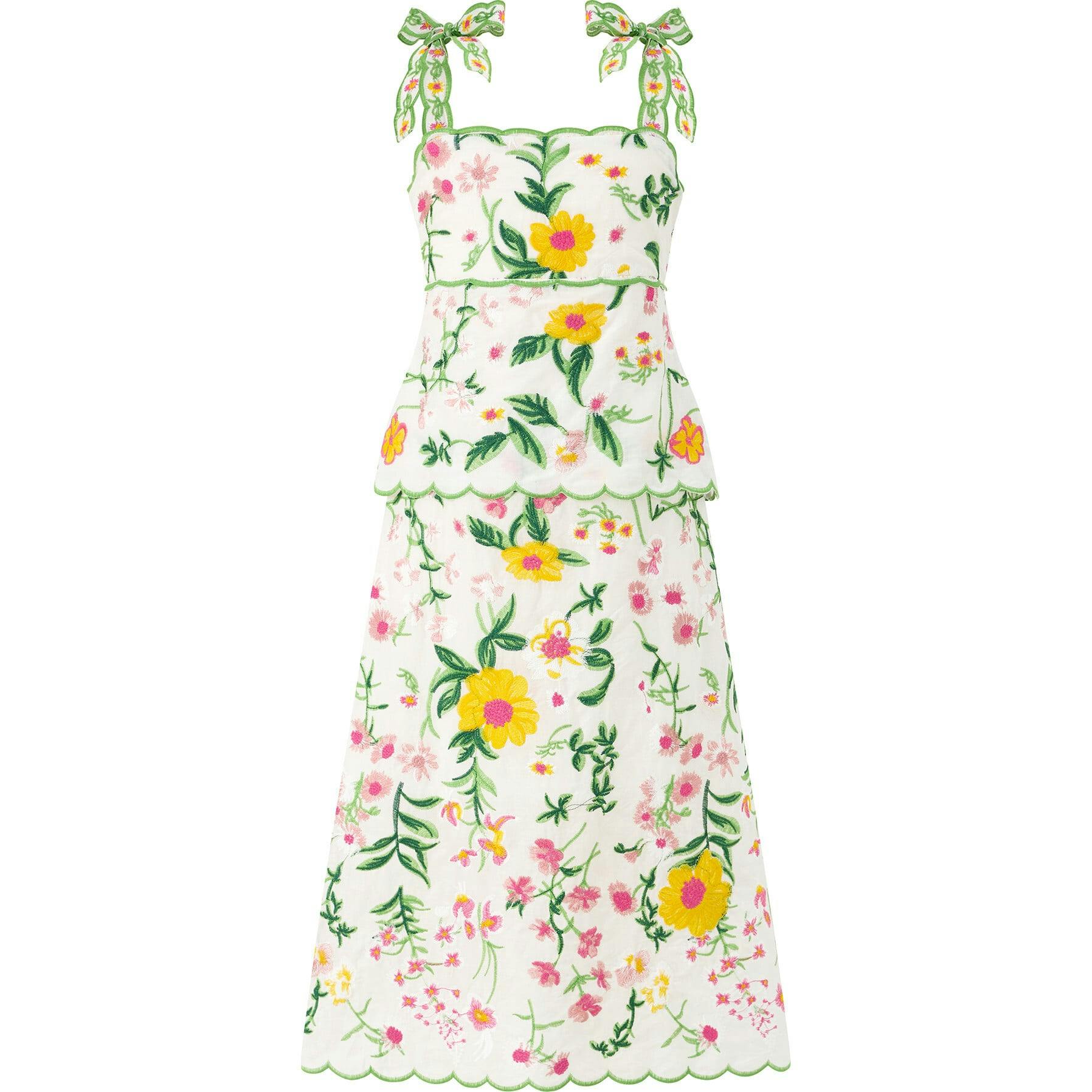 Kaylee Cotton Embroidered Maxi Dress