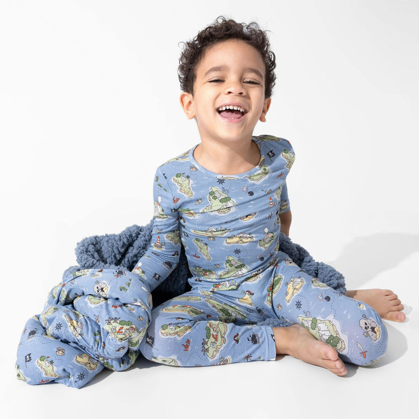 Pirate Cove Bamboo Sherpa Blanket