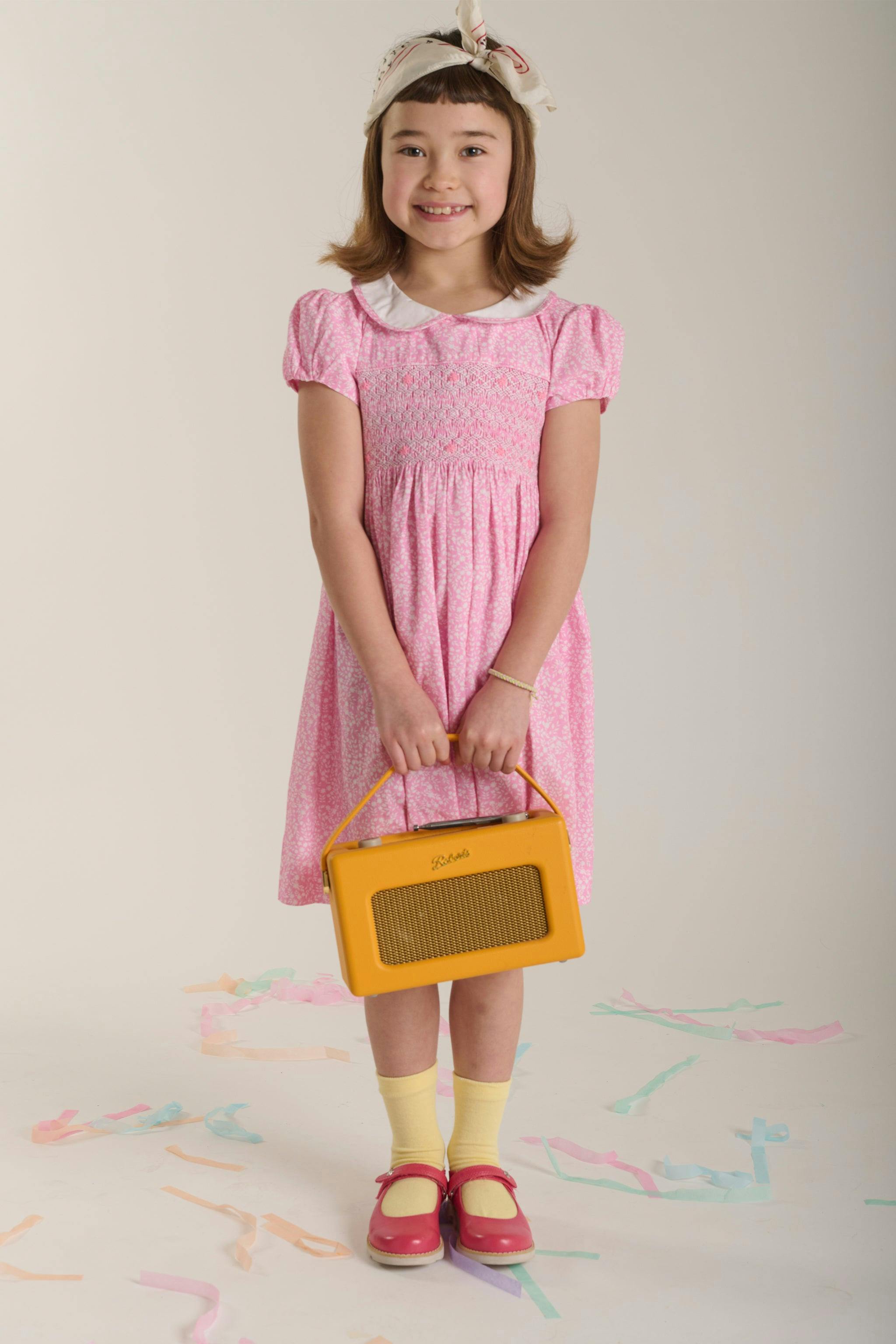 Hand-Smocked Girls Dress - Esme