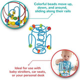 Hape: Spring-A-Ling&nbsp;- Wooden Beads & Blue Spiral Wire Maze