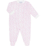 Pink Cheetah Print Zipper Footie
