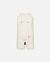 Snugly Baby Wrap Designed for Car Seat and Stroller Off-White
