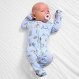 Easter Blue Bamboo Convertible Footie