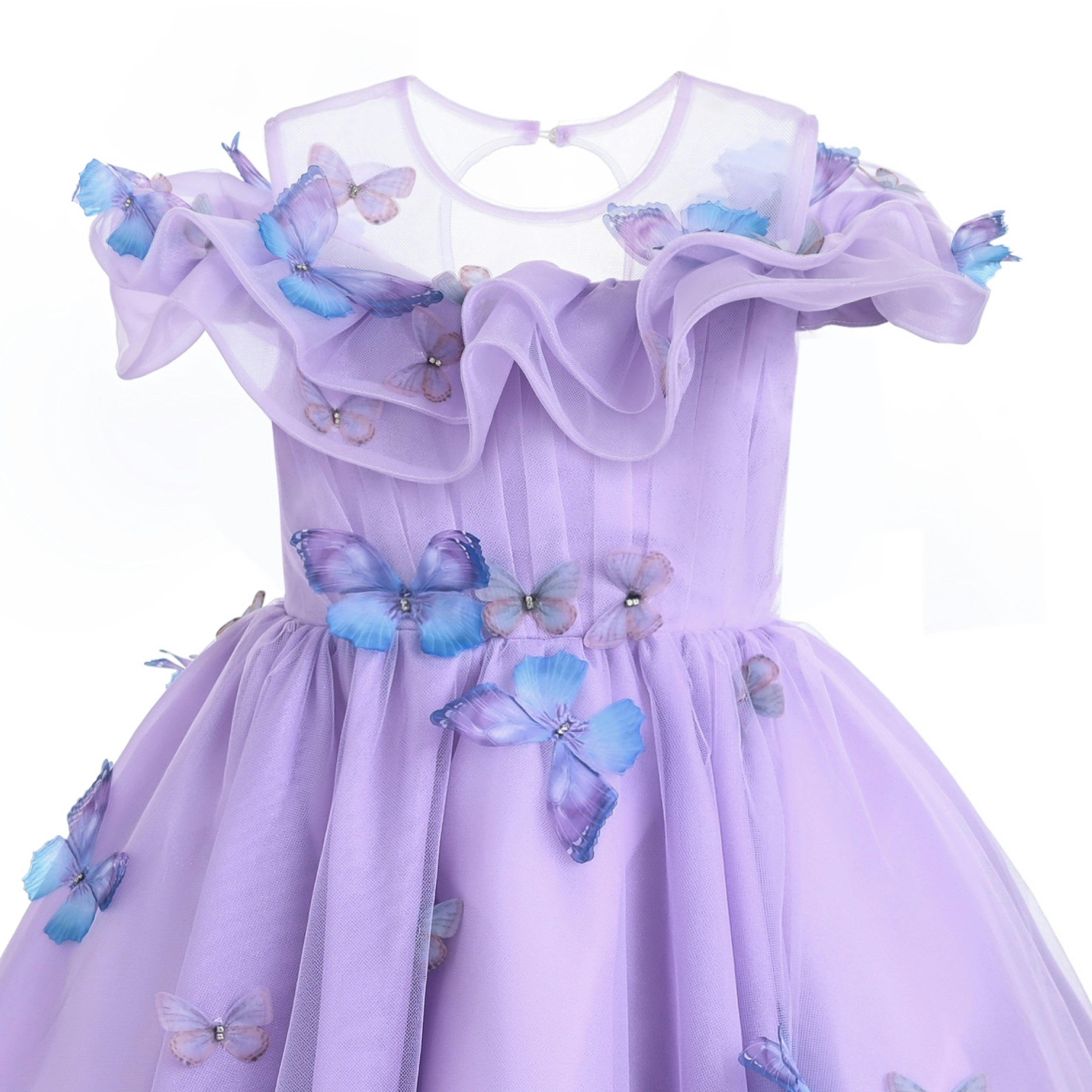 Lavender Zelia Butterfly Gown