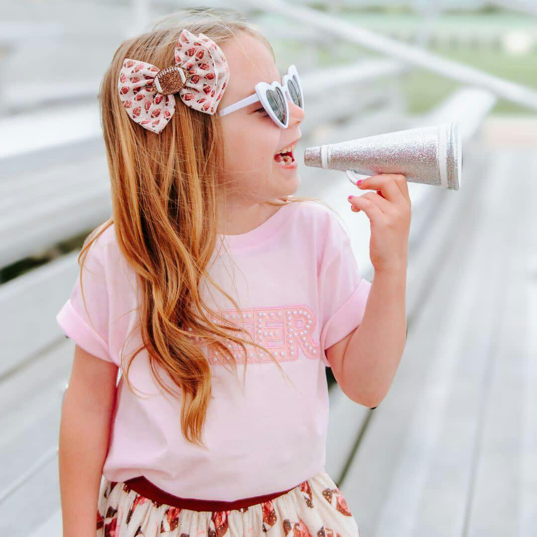 Cheer Pearl Patch Short Sleeve T-Shirt