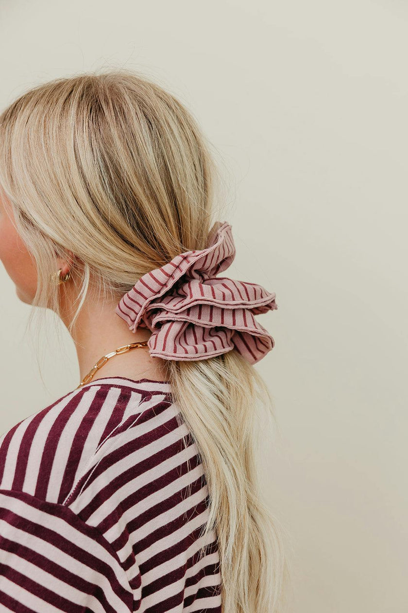 STRIPED CORSET SCRUNCHIE