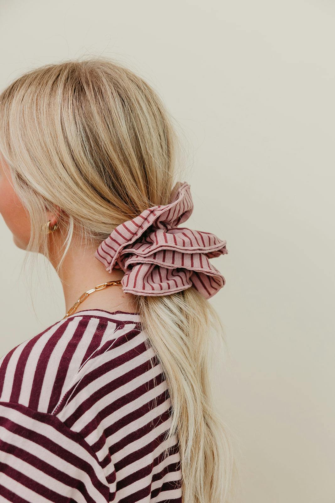 STRIPED CORSET SCRUNCHIE