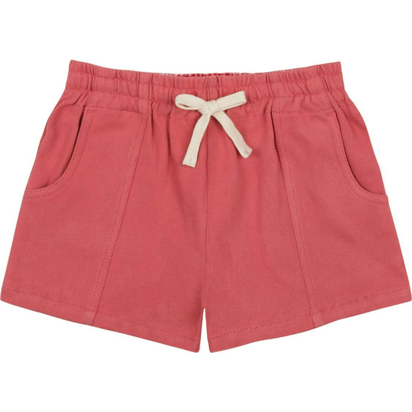 Boys Poppy Red Ultra-Soft Twill Short