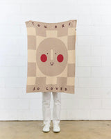 You Are So Loved Knit Mini Blanket