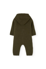 Dark Green Boar Jacket Jumpsuit for baby