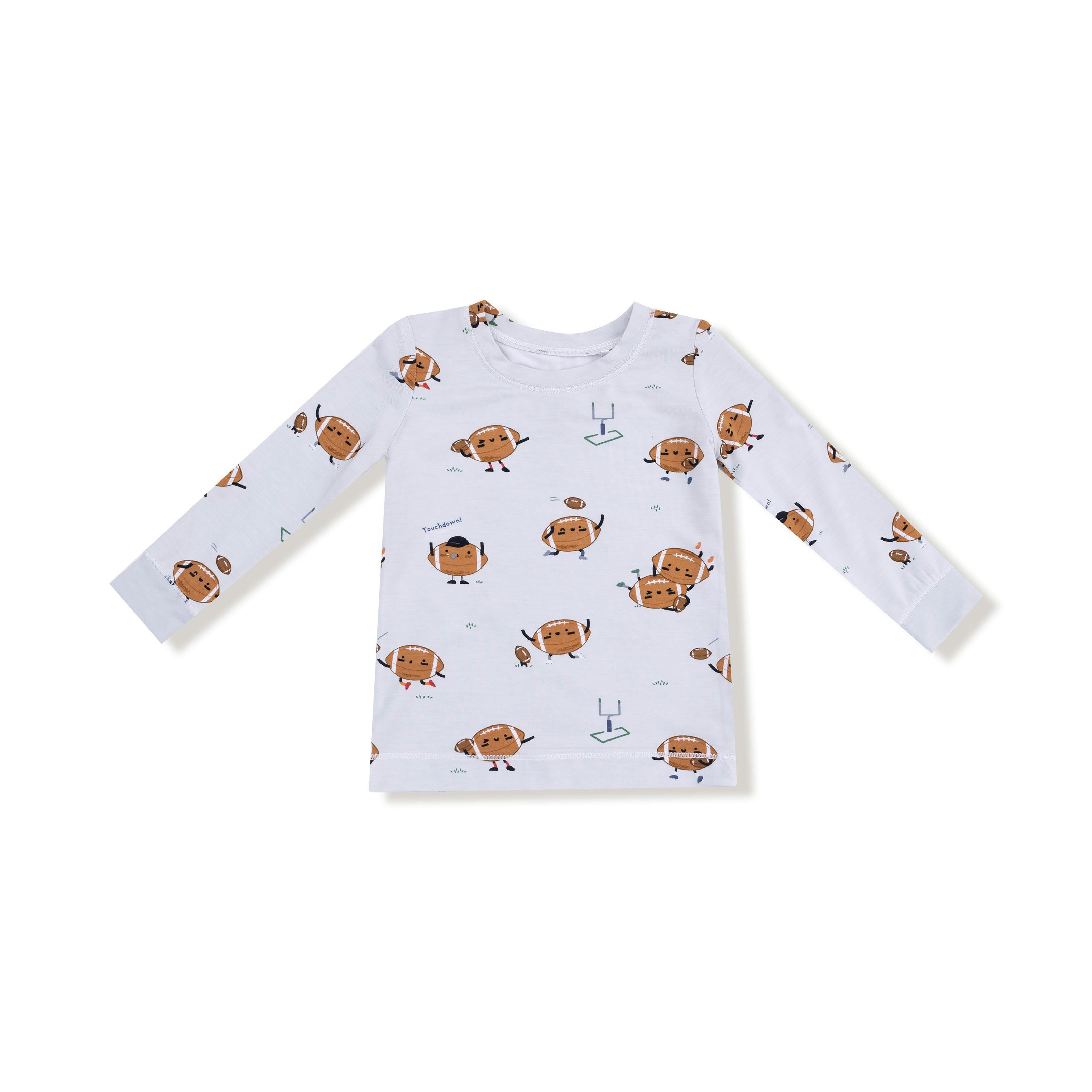 Footballs Playing Football - Long Sleeve Loungewear Set