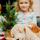 North Pole Christmas Two Piece Kids Henley Pajamas
